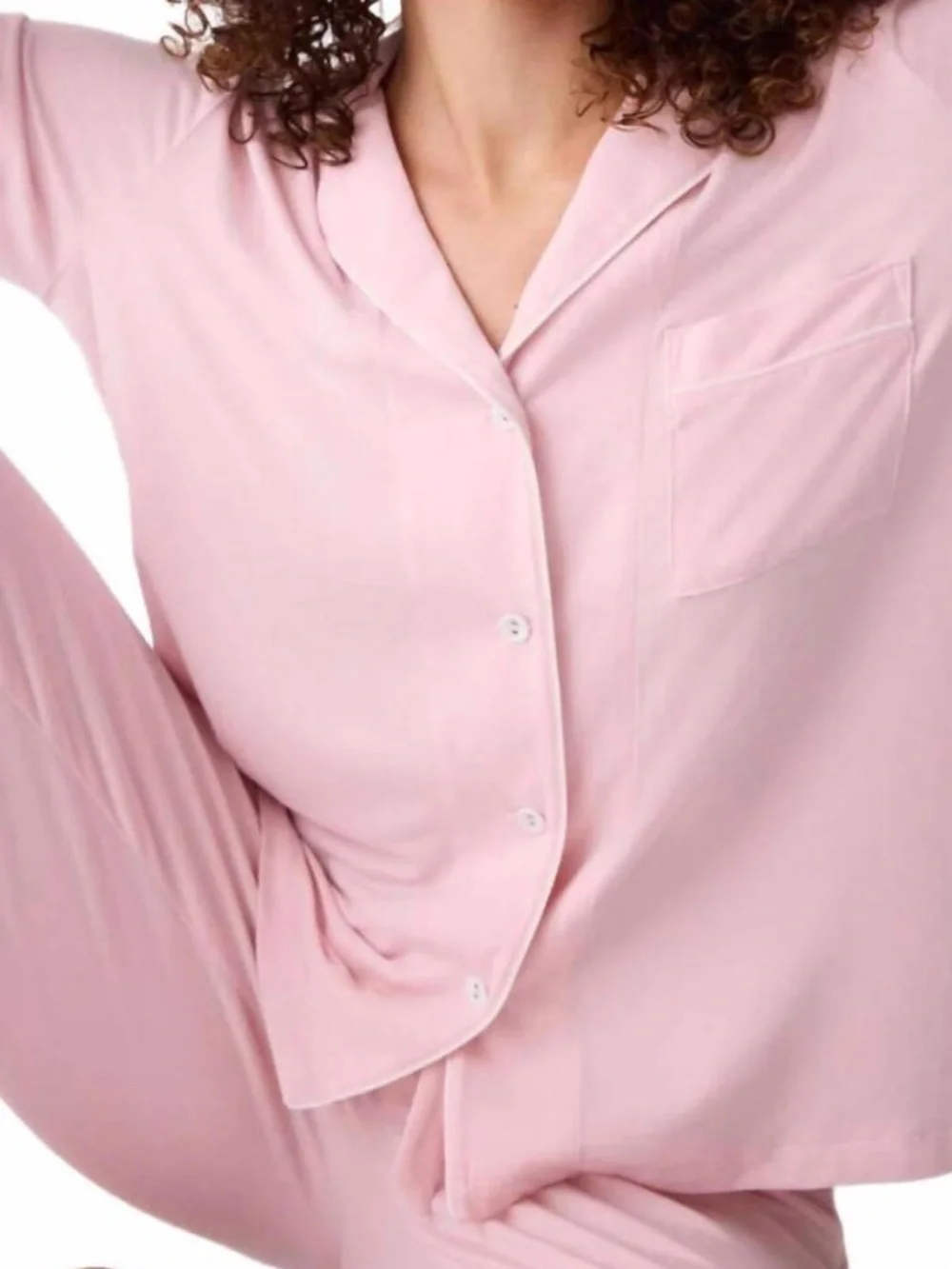 PJ Salvage Susan G. Komen modal pajama set in Blush Pink | Size Medium